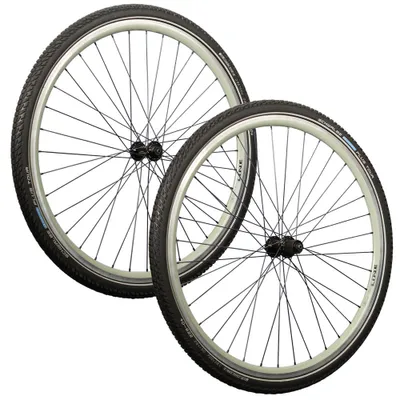 Produktbild von 28 Zoll Laufradsatz Shimano Deore T610 Schwalbe Marathon plus 47mm grün