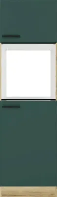 Produktbild von Optifit Backofen/Kühlumbauschrank für 88er Einbaukühlschrank Savona405 BxTxH 60 x 57,1 x 206,8 cm grün matt zerlegt Ansc