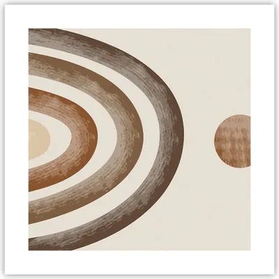 Produktbild von Poster - Poster ohne Rahmen - Stück geometrisch Boho - 40x40 cm - Wand Bild - Wanddeko - Wandbilder - Kunstposter - Wandposter - Bilder - Kunstdruck - Wanddekoration - Wandbild - P2XAC40x40-4841