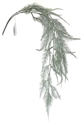 Produktbild von GASPER Weihnachtsdeko Farnzweig Grün beschneit 101 cm - Kunstpflanzen