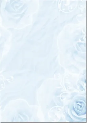 Produktbild von Motiv Briefpapier (Blau-Blumen-5011, A4, 100 Blatt). Einseitig bedrucktes Briefpapier, beschreibbar, für alle Drucker/Kopierer geeignet