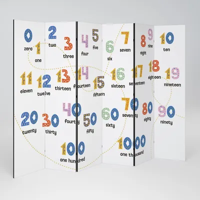 Produktbild von SpaceRebels Paravent Raumteiler - 6-teilig Raumtrenner, Druck 1-Seite - Raumtrenner - Trennwand Wohnung - Room Divider - Spanische Wand Deko Modern Sichtschutz