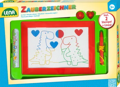 Produktbild von Zaubermaltafel Zauberzeichner von Lena inklusive 2 Stempel und Lineal