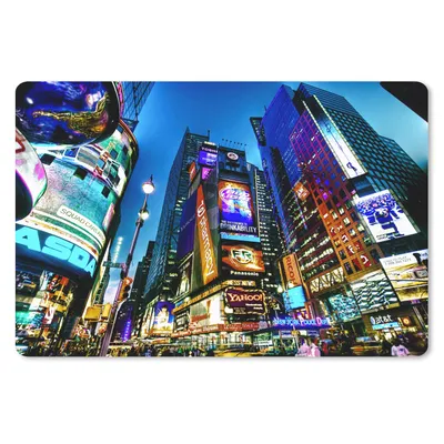 Produktbild von MuchoWow® Mauspad Mousepad New York - Nacht - USA 27x18 cm - Mousepads - Maus Mat - Pad - Mausunterlage - Büroartikel - Desk Matten