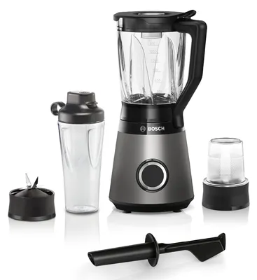 Produktbild von Bosch Serie 4 MMB6177S Mixer 1,5 l Tischplatten-Mixer 1200 W Schwarz  Silber
