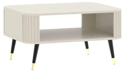 Produktbild von Couchtisch Onyx Wohnzimmertisch 80x60x42cm Kaschmir Gold