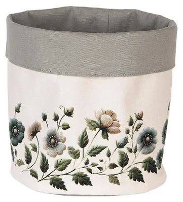 Obrázok produktu pre Košík na chlieb Clayre & Eef Ø 15x16 cm Béžová bavlna