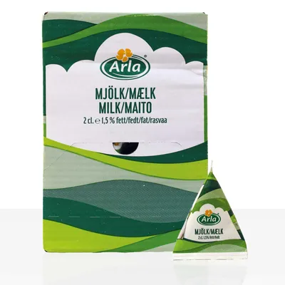 Produktbild von Arla Portionsmilch 100 x 2cl. Milch-Portion 1,5% Fett, 20ml im Displaykarton