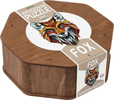 Produktbild von Buntes Holzpuzzle - Fuchs 28 x 40 cm