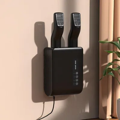 Obrázek produktu pro Elektrická nástěnná sušička na boty, samolepicí, kompaktní, s časovačem
