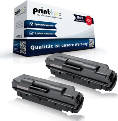 Produktbild von 2x Kompatible Tonerkartuschen für Samsung ML 4510 ML 4510 ND ML 4512 ND ML 5010 ML 5010 ND MLT D307 MLTD307 MLTD 307L MLT-D307L ELS Schwarz Black - Office Plus Serie