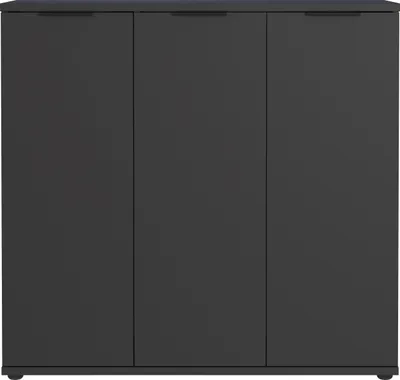 Produktbild von Schuhkommode >STANTON< 10 Böden, in Graphit - 113x108x37cm (BxHxT)