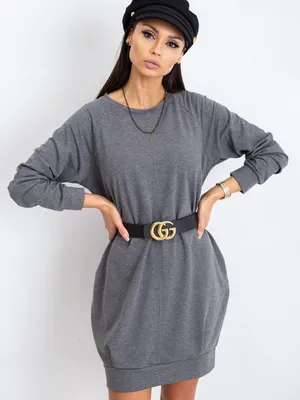Obrázek produktu pro Basic Feel Good Dámské šaty Tensie tmavě šedá L/XL