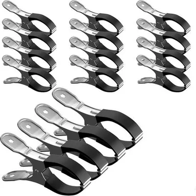 Produktbild von Famanu Handtuchclips 16er Set - Winddicht und rostfrei