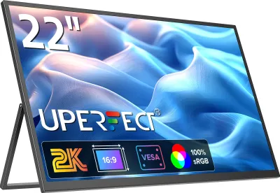 Produktbild von Tragbarer Monitor, 23,8 Zoll Display, 100Hz Bildwiederholfrequenz, 22 Zoll, EU-Stecker