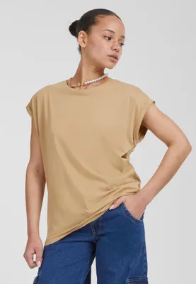 Produktbild von Urban Classics Kurzarm-T-Shirt für Frauen Bemi beige S