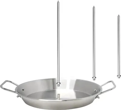 Produktbild von Premium Roestvrijstahl-Vertikal-Spieß für das Grillen - mit abnehmbaren Spitzen - 81-102 Zoll