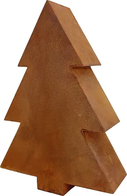 Image de Noël Déco Sapin 31 cm Décoration de jardin Rouille Métal Décoration de Noël Salon