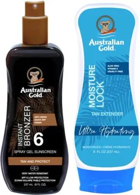 Produktbild von Australisches Goldspraygel mit Bronzer SPF6 + Feuchtigkeitsschloss 237 ml