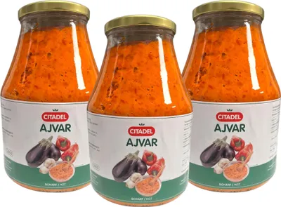 Obrázek produktu pro CITADEL Ajvar ostrý 3x2450g pikantní paprikovo-zeleninová pomazánka krémová