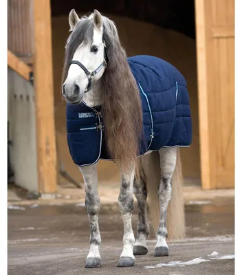 Image de Horseware Ireland Stalldecke 400g Rambo Stable Rug Winterdecke Navy/Navy & White 130 (6'0)