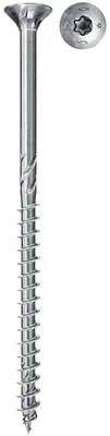 Produktbild von Fischer 670475, Schraube, Edelstahl, Holz, Allgemeiner Nutzen, Teilgewinde, Flachkopf