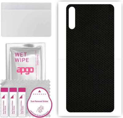 Produktbild von apgo Rückseite Schutzfolie, Skin, kompatibel mit Huawei Enjoy 10E, Hinten Displayschutzfolie aus Vinylfolie, kratzfest, einfache Montage - Matrix