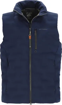 Produktbild von Dry Fashion Herren Steppweste Nordstrand Stehkragen Navy, Größe 6XL