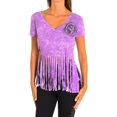 Produktbild von Zumba Damen Kurzarm-Sport-T-Shirt mit V-Ausschnitt Z1T00401