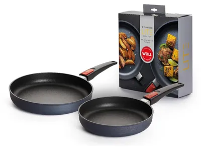 Produktbild von Woll Pfannenset Diamond Lite Induction, Ø22 cm + Ø26 cm, 5 cm hoch