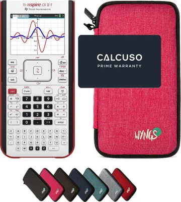 Produktbild von TI-Nspire CX II-T inkl. WYNGS Schutztasche Pink - Grafikrechner - Basic Set