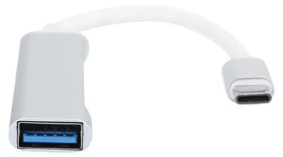 Image de Hub USB 3.0 multifonction à 4 ports avec adaptateur de connexion Type-C, prolongateur et station d'accueil OTG pour PC (argent)