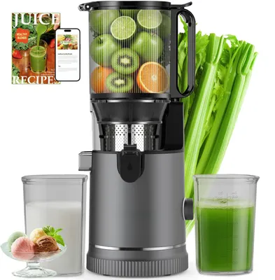Slow Juicer 400 W, 152 mm XXL Schacht, 3-in-1 Saftpresse