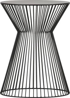 Produktbild von WOOOD Suus Runder Beistelltisch aus Metall, Ø 35 cm, Schwarz