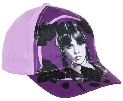 Produktbild von Wednesday Kinder Basecap Lila 52 cm mit Klettverschluss