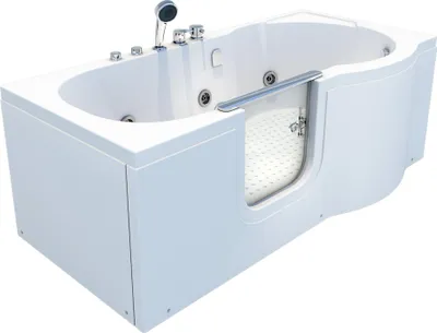 Produktbild von Seniorenwanne mit Tür Whirlpool S12-EH-WP-L Badewanne 170x85cm