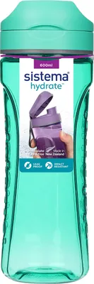 Produktbild von Sistema Hydrate Tritan Swift Wasserflasche | 600 ml | auslaufsichere Wasserflasc