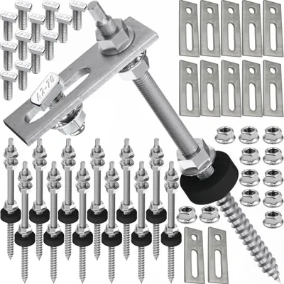 Produktbild von 3 Module Montageset Stockschraube 25cm Hammerkopf 17,3