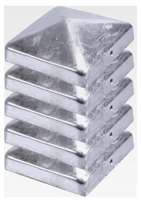 Produktbild von Pfostenkappe Pyramide verzinkt 91 x 91 mm