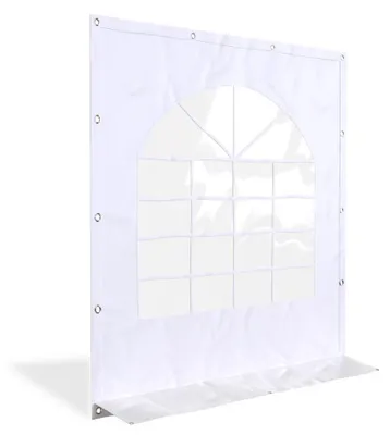 Productafbeelding van PVC Zijwand 2 mtr breed, 3 mtr hoog , kleur wit