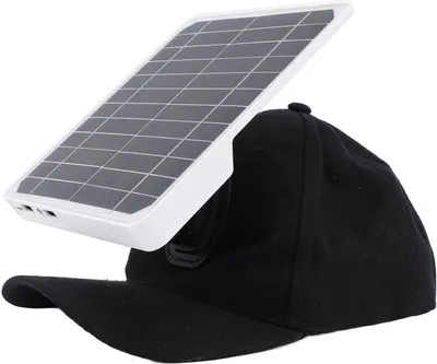 Obrázek produktu pro 20W solární panel s kloboukem Duální USB porty PD Rychlé nabíjení 5V regulátor napětí pro venkovní kempování Turistika