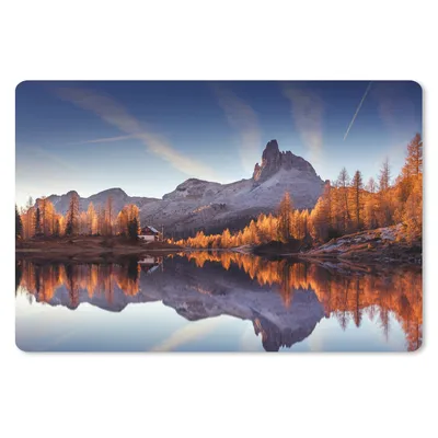 Produktbild von MuchoWow® Mauspad Mousepad Berge - Bäume - Herbst - See - Natur 27x18 cm - Mousepads - Maus Mat - Pad - Mausunterlage - Büroartikel - Desk Matten