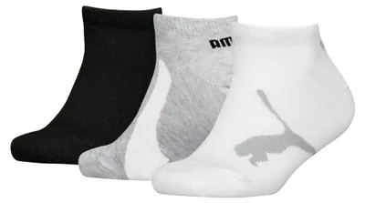 Produktbild von PUMA Uni Kinder Kids Bwt Sneaker Sock, White/Grey/Black - New, 23-26 EU