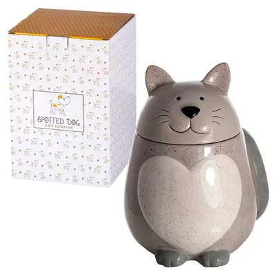 Productafbeelding van Keramische koekjespot in de vorm van een kat, 1300 ml