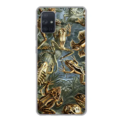 Produktbild von MuchoWow® Handyhülle Schutzhülle Hülle für Samsung Galaxy A71 Batrachia - Haeckel - Alte Meister Silikon Softcase Handy Hülle - Kartenbesitzer