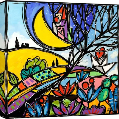 Obrázok produktu pre Farebný obraz na plátne - Wallas - Leto - 70X70 cm