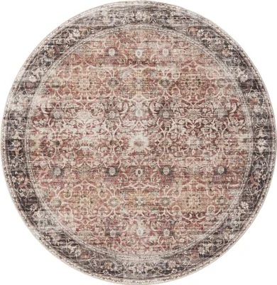 Image de Interiyou Tapis lavable Gent Multicolor ø 160 cm rond