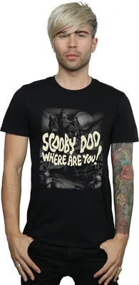 Produktbild von Scooby Doo - "Scary" T-Shirt für Herren BI1680 (L) (Schwarz)
