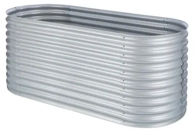 Obrázok produktu pre Blumfeldt, oceľový vyvýšený záhon, oválny, 200 x 80 x 100 cm, 1257 l