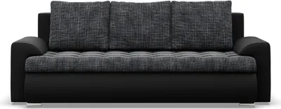 Produktbild von Sofa 3-Sitzer  mit Schlaffunktion Foresta, Dunkelgrau + Schwarz